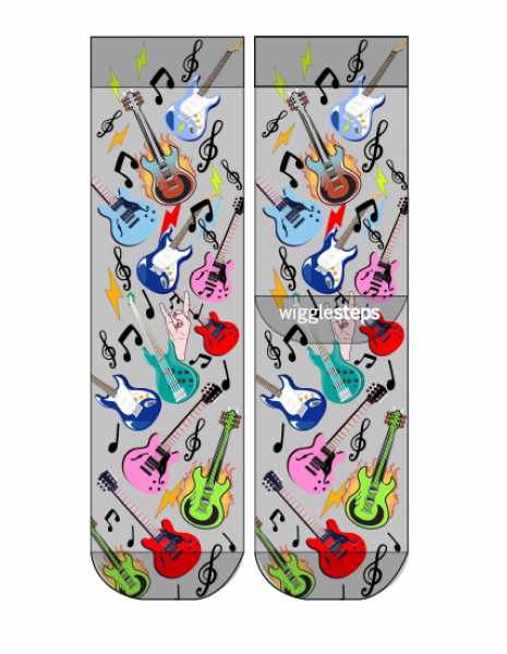 Wigglesteps Damen - Socken - Style: 05148 - Let's Rock Gitarren
