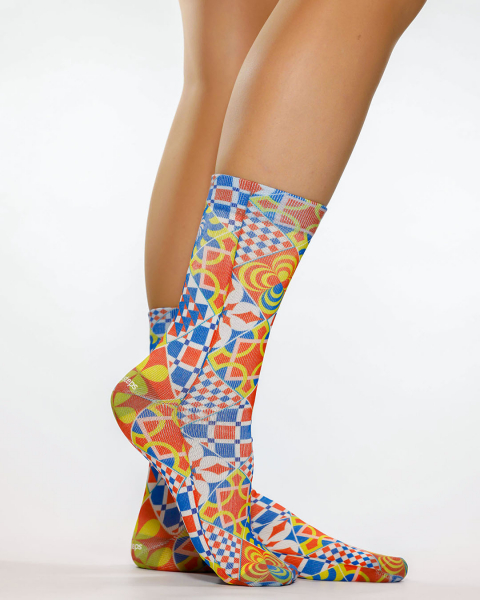 Wigglesteps Damen - Socken - Style: 05169 - Retro Ceramic
