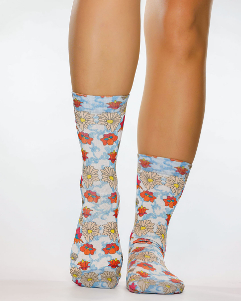 Wigglesteps Damen - Socken - Style: 05174 - Blue Baroque