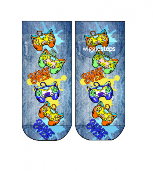 Wigglesteps Herren - Quarter - Style: 05191 - Game Over