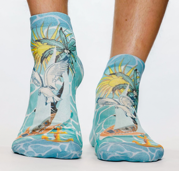 Wigglesteps Herren - Quarter - Style: 05196 - Aqua Sailing