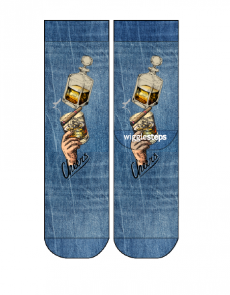 Wigglesteps Herren - Socken - Style: 05211 - Cheer's Blue