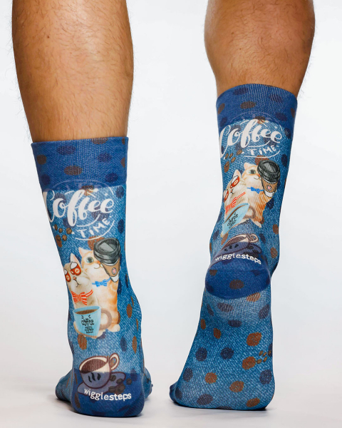 Wigglesteps Herren - Socken - Style: 05216 - Coffee Cat's