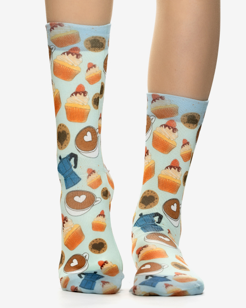 Wigglesteps Damen - Socken - Style: 05324 - Coffee and Muffin