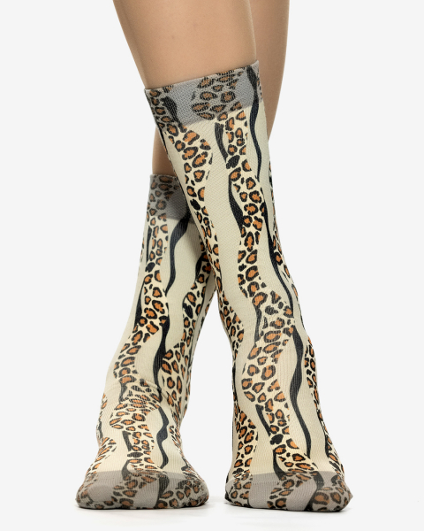 Wigglesteps Damen - Socken - Style: 05329 - Leo Wave Brown