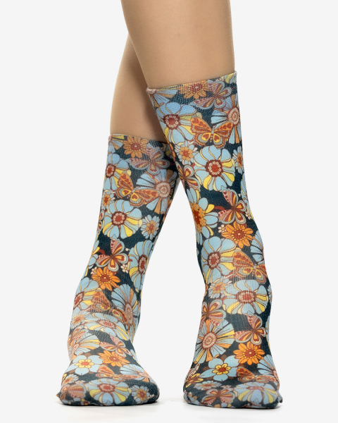 Wigglesteps Damen - Socken - Style: 05337 - Herbstblumen
