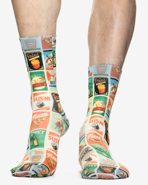 Wigglesteps Herren - Socken - Style: 05361 - Retro Food