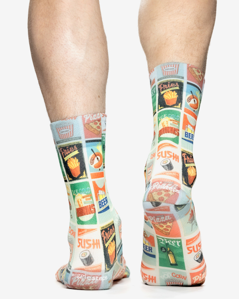 Wigglesteps Herren - Socken - Style: 05361 - Retro Food
