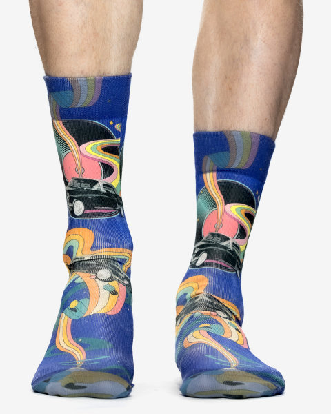 Wigglesteps Herren - Socken - Style: 05366 - Black Car