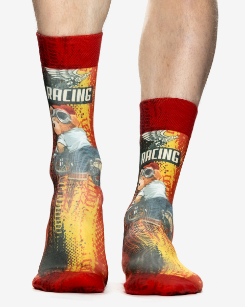 Wigglesteps Herren - Socken - Style: 05375 - Racing Bear