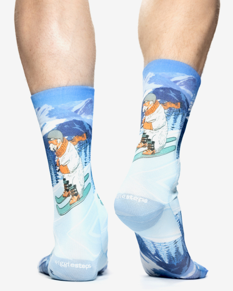 Wigglesteps Herren - Socken - Style: 05377 - Skier Bear