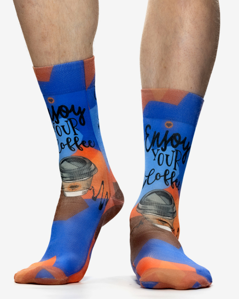 Wigglesteps Herren - Socken - Style: 05385 - Enjoy Coffee