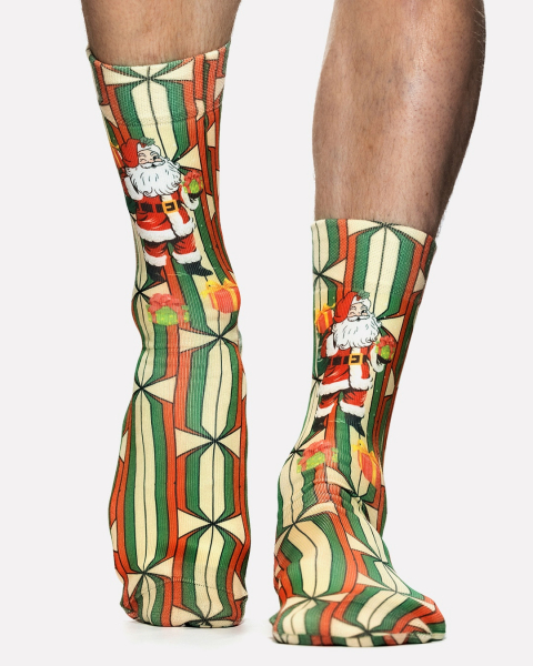 Wigglesteps Herren - Socken - Style: 05398 - Retro Santa