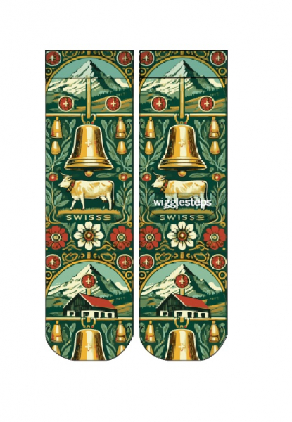 Wigglesteps Damen - Socken - Style: 05443 - Swiss Symbols