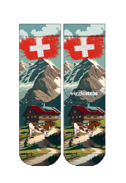 Preview: Wigglesteps Herren - Socken - Style: 05450 - Swiss Mountains