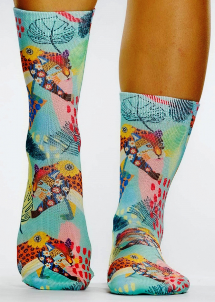 Wigglesteps Damen - Socken - Style: 05597 - Tiger Bloom