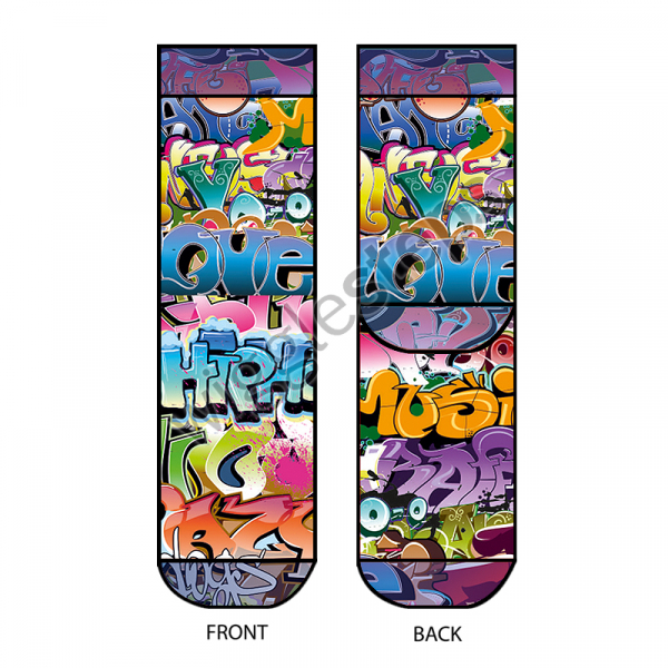 Preview: Wigglesteps Herren - Socken - Style: 05697 - Graffitti One