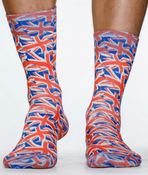 Wigglesteps Herren - Socken - Style: 07569 - Flag