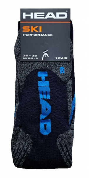 HEAD Ski Kniestrümpfe - Modell: Performance Blue - Größe 39/42