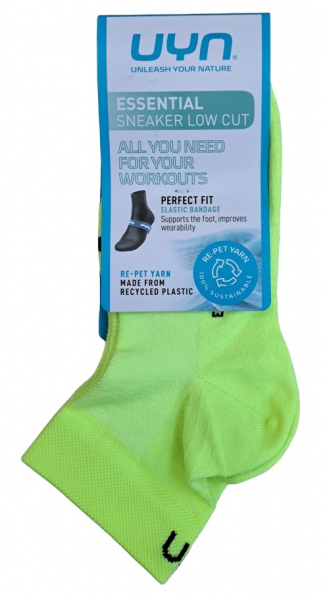 2 Paar UYN Unisex - Essential Quarter - Lime