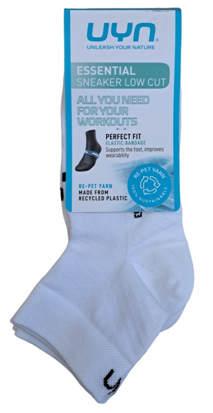 2 Paar UYN Unisex - Essential Quarter - Weiss