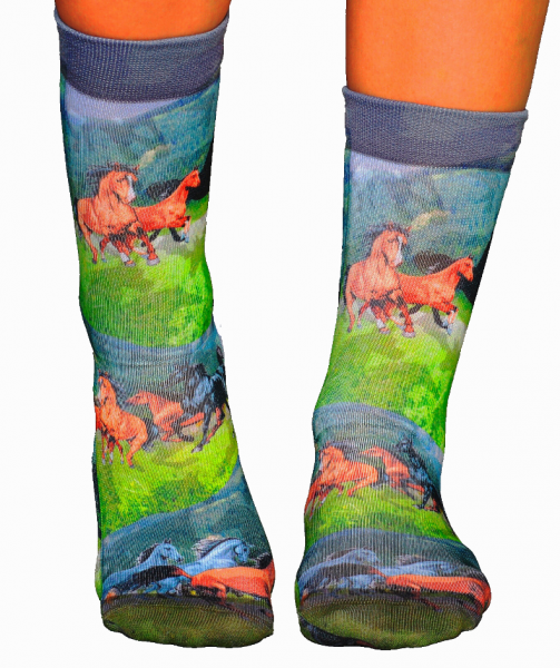 Wigglesteps Damen - Socken - Style: 00252 - Pferde
