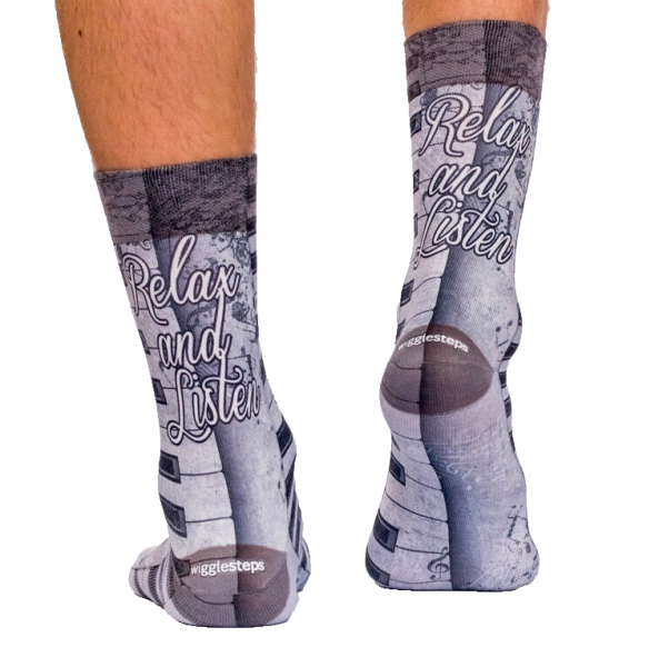 Preview: Wigglesteps Herren - Socken - Style: 03180 - Relax and Listen