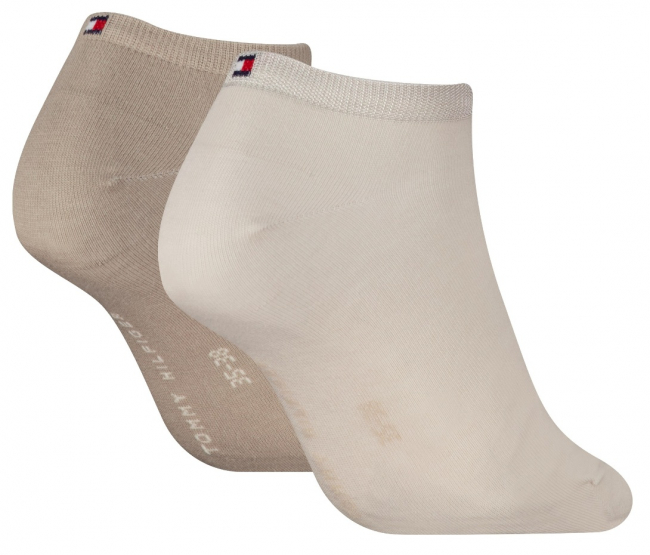Preview: 2 Paar Tommy Hilfiger Damen - Sneaker Füßlinge - Beige Combo