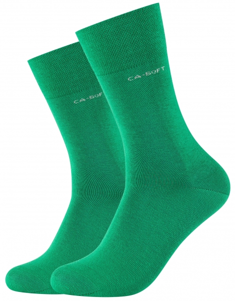 2 Paar CA - SOFTBUND Socken ohne Gummidruck - Grün - Größe 43/46