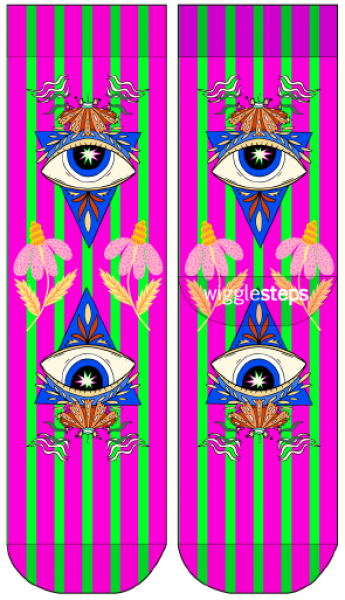 Wigglesteps Damen - Socken - Style: 04748 - Mystic Eye