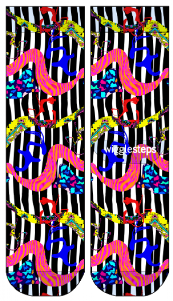 Wigglesteps Damen - Socken - Style: 04782 - Grafik Stripe
