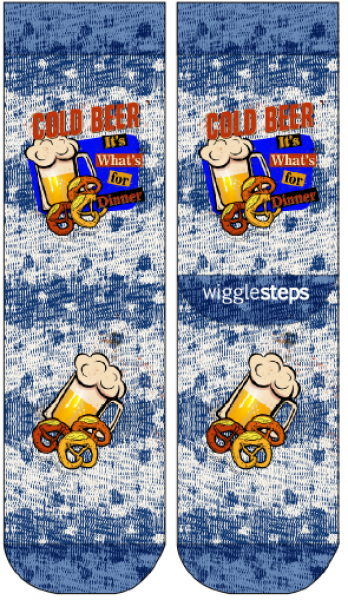 Wigglesteps Herren - Socken - Style: 04828 - Cold Beer