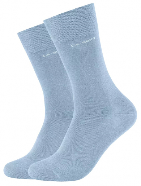 2 Paar Camano CA - SOFTBUND Socken Klassik - Hellblau