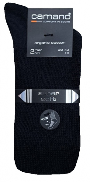 2 Paar Netzschaft Spezial Diabetikersocken - Marineblau