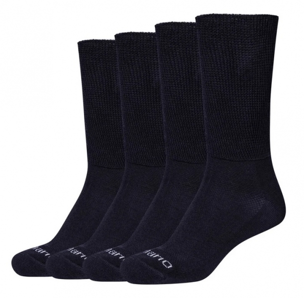 2 Paar Netzschaft Spezial Diabetikersocken - Marineblau