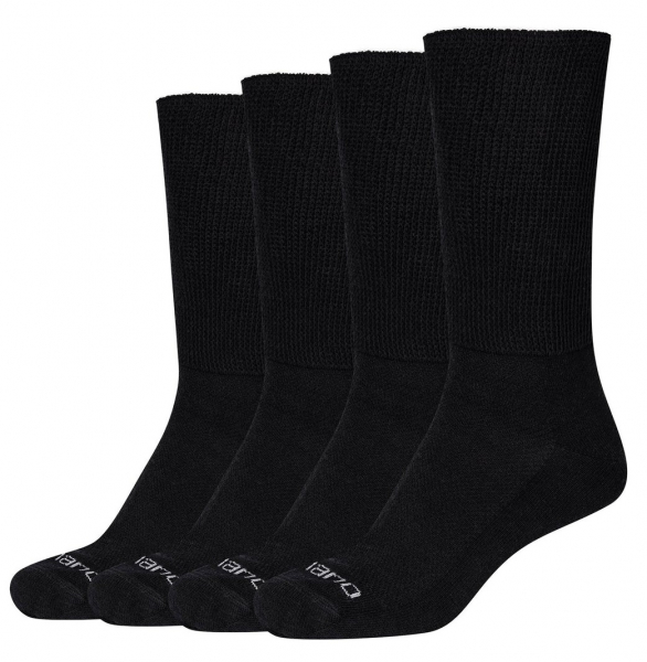 2 Paar Netzschaft Spezial Diabetikersocken - Schwarz