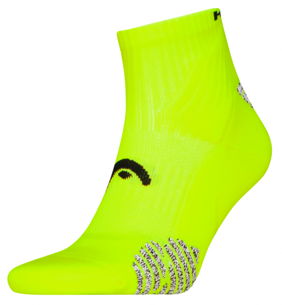 Head Coolmax Ultrasoft - Performance Padel Quarter - Yellow - Größe 39/42