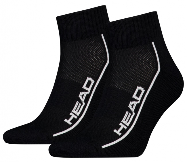 2 Paar Head Comfort - Frotteesohle Quarter - Schwarz - Größe 43/46