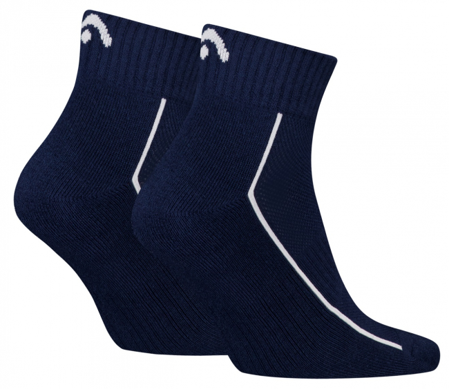 2 Paar Head Comfort - Frotteesohle Quarter - Navy - Größe 39/42