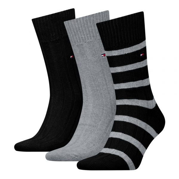 3 Paar Tommy Hilfiger Herren - Cosy Bootsocks - Geschenkbox: Black