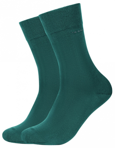 2 Paar Camano CA - SOFTBUND Socken Klassik - Botanical Green