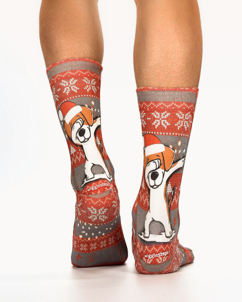 Wigglesteps Herren - Socken - Style: 90053 - X-Mas Dog