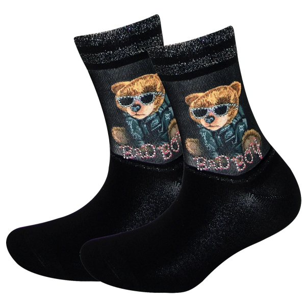 Cool 7 - Damensocken mit Strass - Motiv - C0400