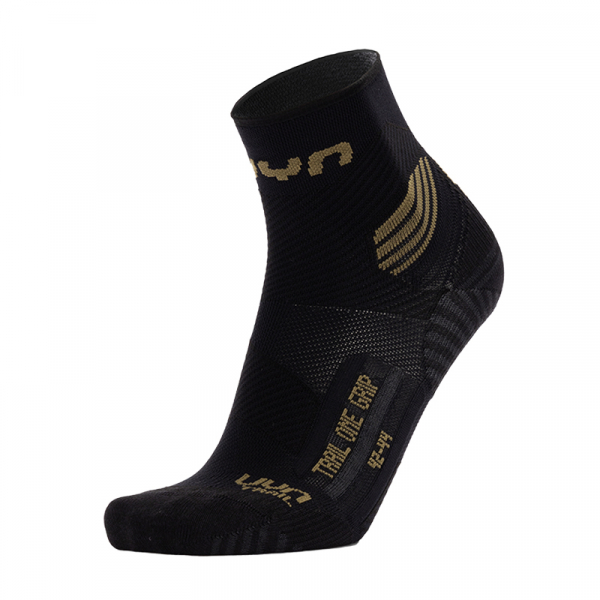 UYN Herren - Trail Run One GRIP - Quarter - Schwarz