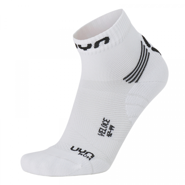UYN Herren - Veloce - Runnig Quarter - Weiss/Schwarz