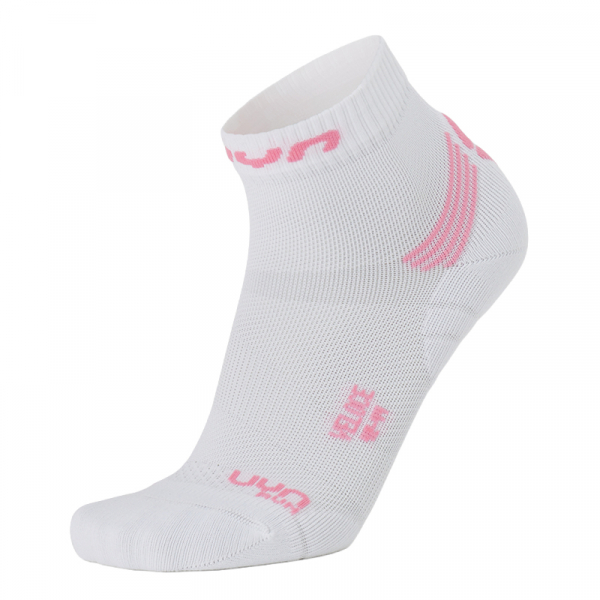 UYN Damen - Veloce - Runnig Quarter - Weiss/Pink