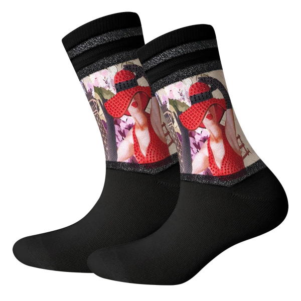 Cool 7 - Damensocken mit Strass - Motiv - C0470