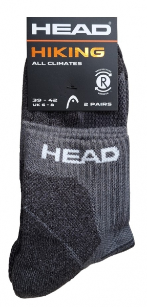 2 Paar HEAD Hiking - Outdoor 1/4 Schaft  Quarter - Anthrazit