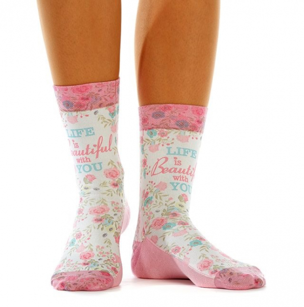 Wigglesteps Damen - Socken - Style: 01036 - Life is Beautiful with you