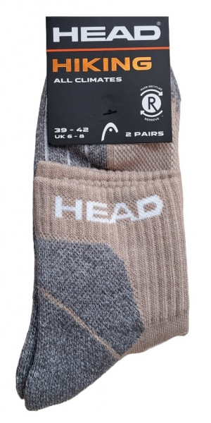 2 Paar Head Hiking - Quarter 1/4 Schaftform - Sandton - Größe 39/42
